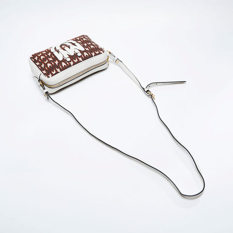 Miu Miu Logo Jacquard Camera Bag Shoulder Bag white WS21000