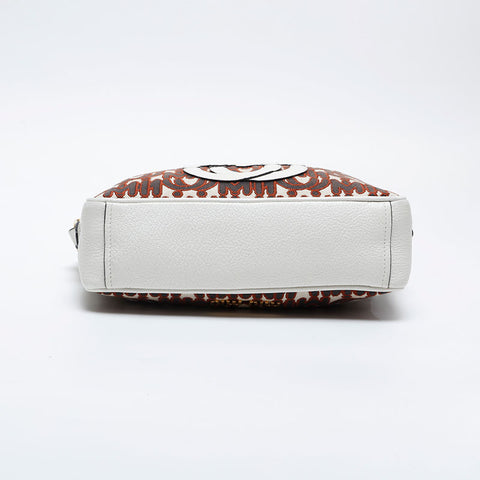 Miu Miu Logo Jacquard Camera Bag Shoulder Bag white WS21000