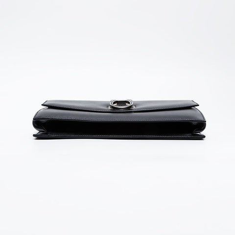 Salvatore Ferragamo Gancini Leather 2way Handbag black WS21003