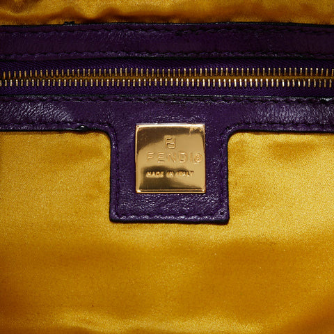 FENDI Suede manma bucket Shoulder Bag purple WS21004