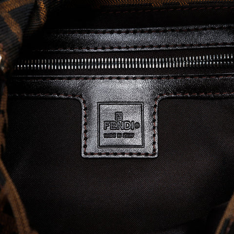 FENDI Zucca mamma bucket Shoulder Bag Brown WS21011
