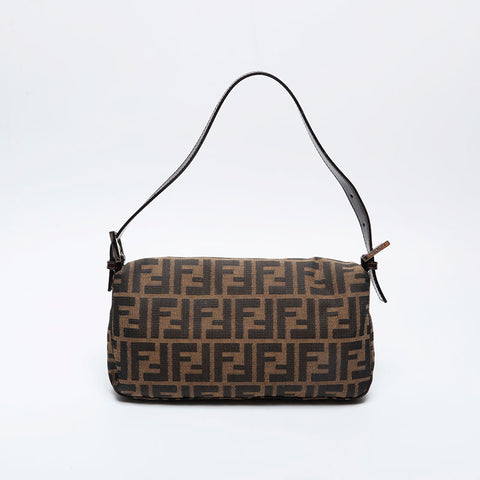 FENDI Zucca mamma bucket Shoulder Bag Brown WS21011