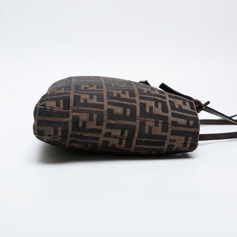 FENDI canvas zucca Shoulder Bag Brown WS21014