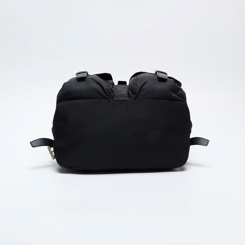 PRADA Nylon Saffiano Leather Backpack  Daypack black WS21015