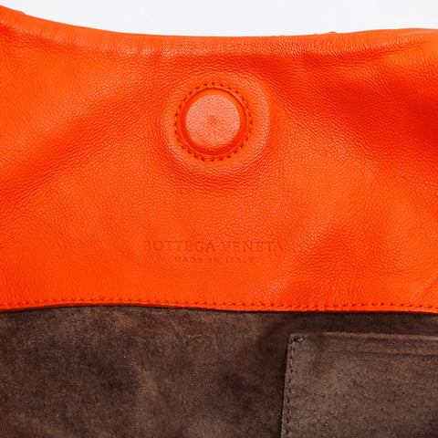 BOTTEGAVENETA INTRECCIATO Hobo Handbag Orange WS21018