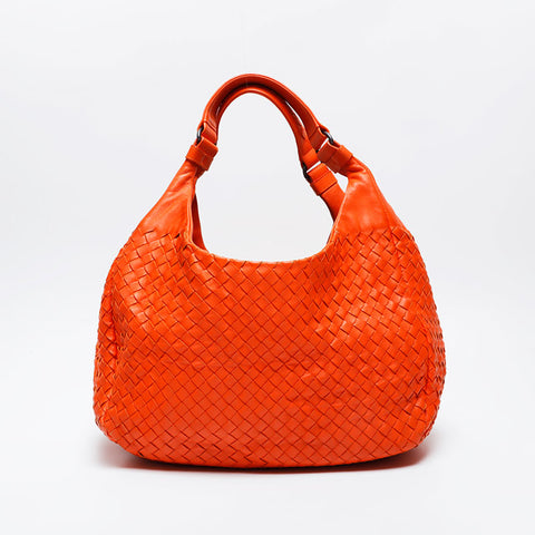 BOTTEGAVENETA INTRECCIATO Hobo Handbag Orange WS21018