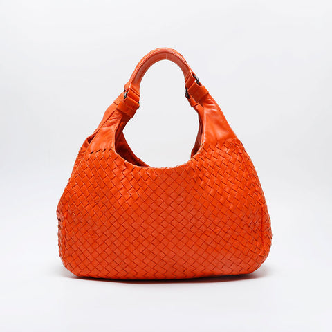BOTTEGAVENETA INTRECCIATO Hobo Handbag Orange WS21018