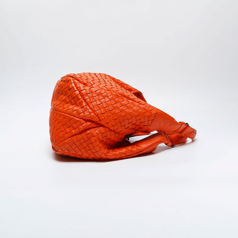 BOTTEGAVENETA INTRECCIATO Hobo Handbag Orange WS21018