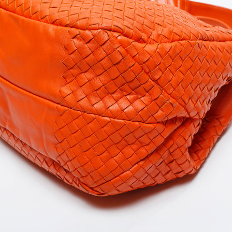 BOTTEGAVENETA INTRECCIATO Hobo Handbag Orange WS21018