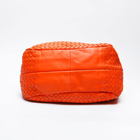 BOTTEGAVENETA INTRECCIATO Hobo Handbag Orange WS21018