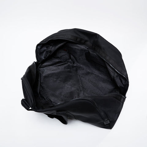 CHANEL Nylon COCO Mark Sport Line No. 7 2002-2003 Boston bag black WS21021