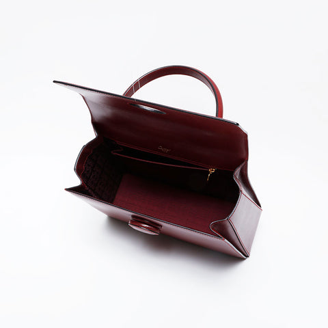 CARTIER Leather Must Do Handbag Red WS21025