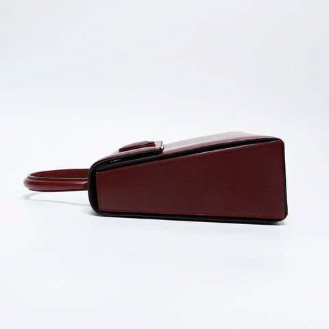 CARTIER Leather Must Do Handbag Red WS21025