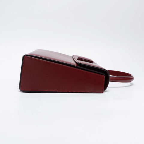 CARTIER Leather Must Do Handbag Red WS21025