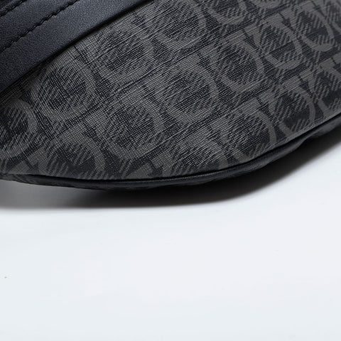 Salvatore Ferragamo PVC Gancini logo Waist bag black WS21026