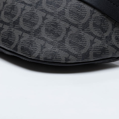 Salvatore Ferragamo PVC Gancini logo Waist bag black WS21026