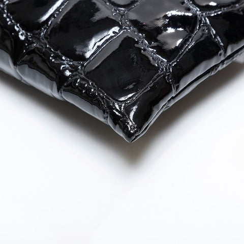 Miu Miu Patent leather embossed handbag Clutch bag black WS21027