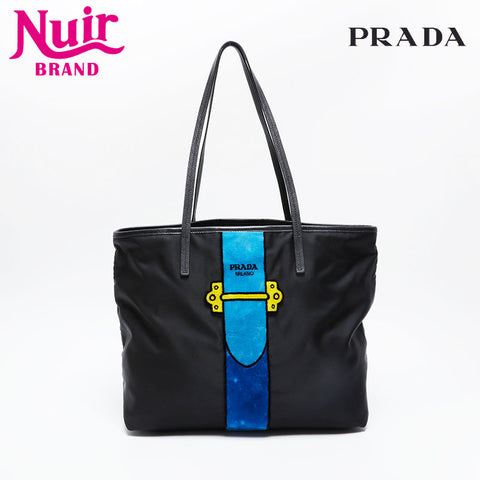 PRADA nylon tote Shoulder Bag black WS21028