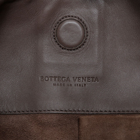 ボッテガヴェネタ BOTTEGAVENETA カンパーナ クロコ レザー ショルダーバッグ ブラウン WS21031