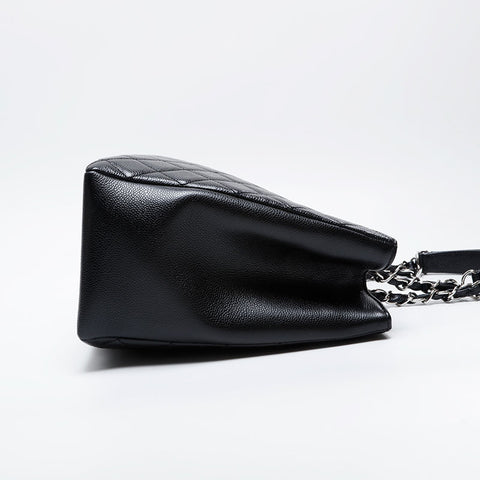 CHANEL 16系列2012 Deka COCO Mark GST手提包银色金属单肩包黑色WS21032