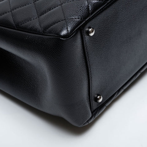 CHANEL 16系列2012 Deka COCO Mark GST手提包银色金属单肩包黑色WS21032