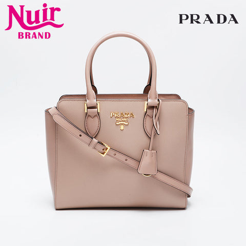 PRADA Saffiano 2way Shoulder Bag pink WS21034