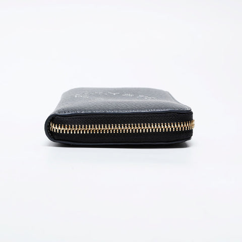 Stella McCartney round zip leather bag Purse black WS21037