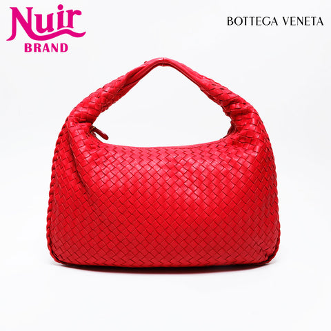 BOTTEGAVENETA Hobo INTRECCIATO Shoulder Bag Red WS21041