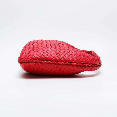 BOTTEGAVENETA Hobo INTRECCIATO Shoulder Bag Red WS21041