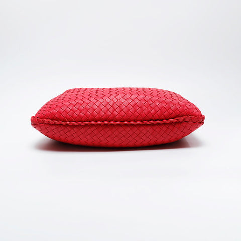 BOTTEGAVENETA Hobo INTRECCIATO Shoulder Bag Red WS21041