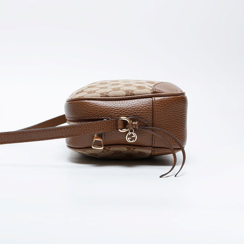 グッチ GUCCI GGキャンバス カメラバッグ ショルダーバッグ ブラウン WS21044