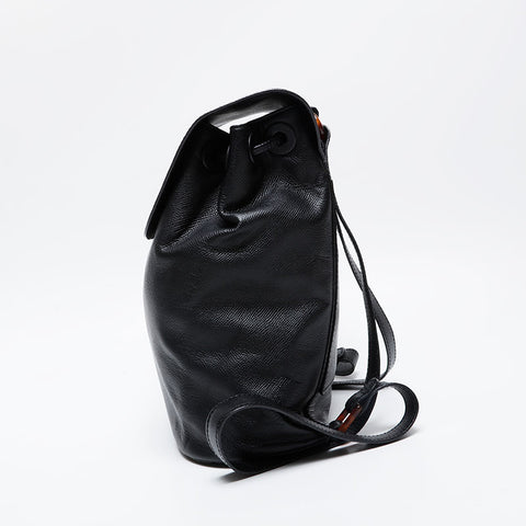 CHANEL 5th series 1997-1999 Caviar Turnlock Backpack Â· Daypack black WS21045