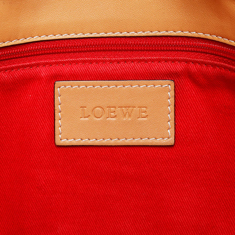 LOEWE logo leather Tote Bag Brown WS21048