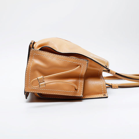 LOEWE logo leather Tote Bag Brown WS21048