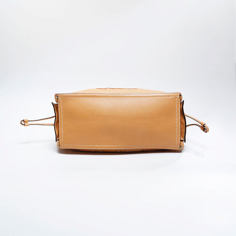 LOEWE logo leather Tote Bag Brown WS21048