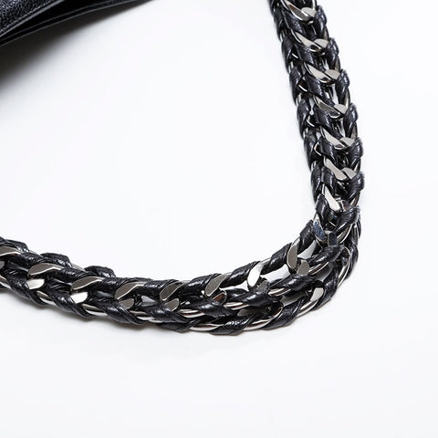 CHANEL Luxury Chain Deca COCO Mark 11 series 2006-2008 Shoulder Bag black WS21049