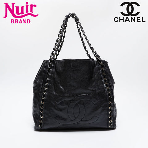 CHANEL Luxury Chain Deca COCO Mark 11 series 2006-2008 Shoulder Bag black WS21049