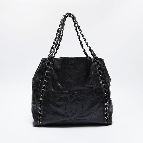 CHANEL Luxury Chain Deca COCO Mark 11 series 2006-2008 Shoulder Bag black WS21049