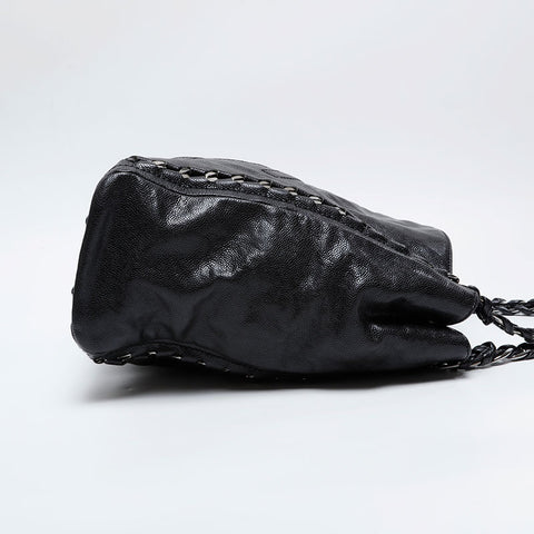 CHANEL Luxury Chain Deca COCO Mark 11 series 2006-2008 Shoulder Bag black WS21049