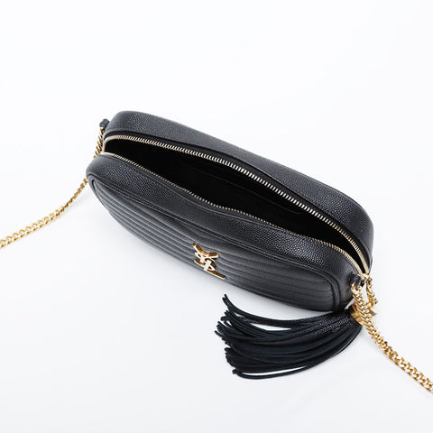 YVES SAINT LAURENT Mini Roo Camera Bag Shoulder Bag black WS21061