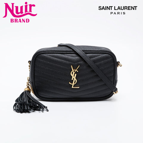 YVES SAINT LAURENT Mini Roo Camera Bag Shoulder Bag black WS21061