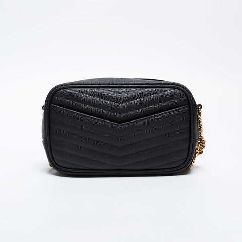 YVES SAINT LAURENT Mini Roo Camera Bag Shoulder Bag black WS21061