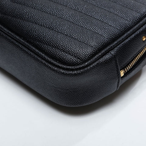 YVES SAINT LAURENT Mini Roo Camera Bag Shoulder Bag black WS21061