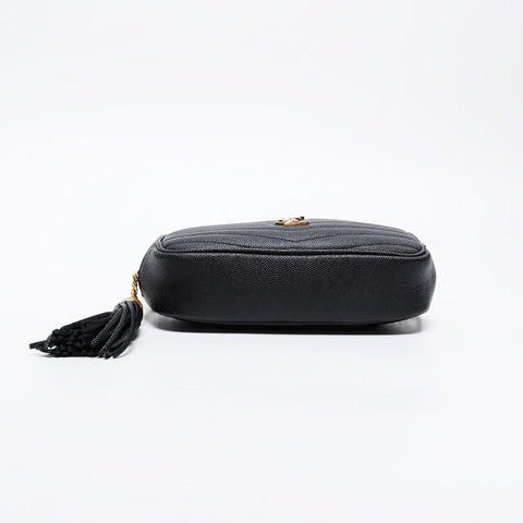YVES SAINT LAURENT Mini Roo Camera Bag Shoulder Bag black WS21061