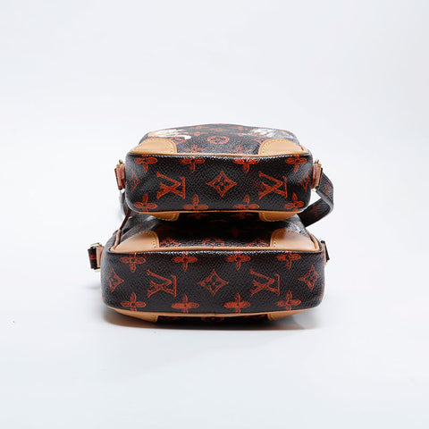 LOUIS VUITTON 2018 Monogram Catgram Panam Set Shoulder Bag Brown WS21062