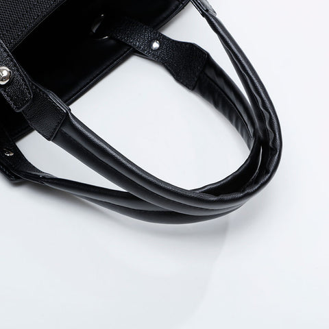 CHANEL No. 12 2008-2009 Paris Biarritz PVC Handbag black WS21064