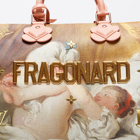 LOUIS VUITTON Fragonard Speedy 30 Handbag pink WS21065