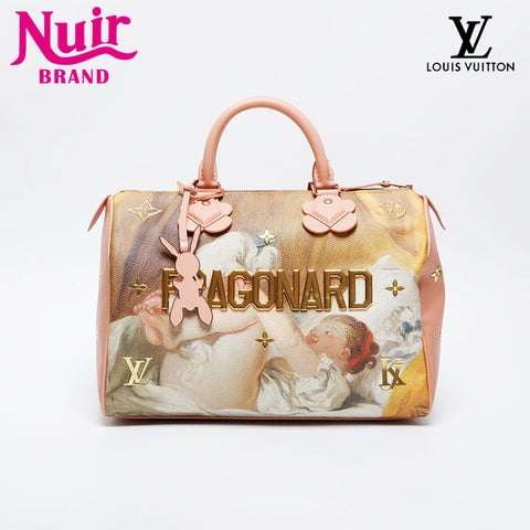 LOUIS VUITTON Fragonard Speedy 30 Handbag pink WS21065