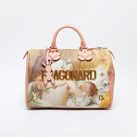 LOUIS VUITTON Fragonard Speedy 30 Handbag pink WS21065