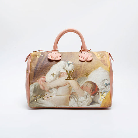 LOUIS VUITTON Fragonard Speedy 30 Handbag pink WS21065